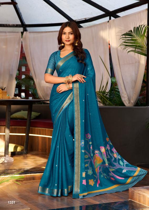 Sr senara parrot foil set saree wholesale